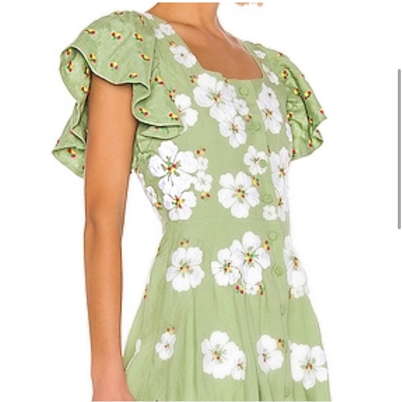 All Things Mochi Kay Dress in Green - Picture 9 of 11